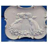 Cherub Relief Ceramic Decorative Tray