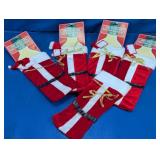 Santa Suit Wine Bottle Bag Set