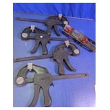 Assorted Trigger Clamps and Mounting Bracket