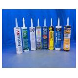 Assorted Construction Sealant and Adhesive