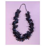 Chunky Beaded Cluster Statement Necklace