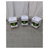 Green Glass LED Exterior Lantern Lot