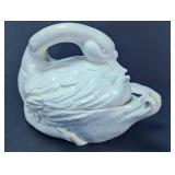 Ceramic Swan Covered Dish