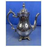 Silverplate Ornate Hinged Teapot