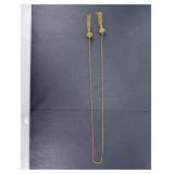 Vintage Gold-Tone Filigree Tassel Sautoir Necklace