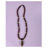 Decorative Beaded Pendant Necklace