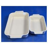 White Rectangular Baking Dishes