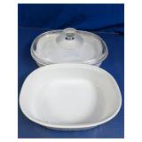 White Covered & Open Casserole Dishes