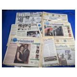 Vintage 1990s Houston Chronicle Newspaper Lot