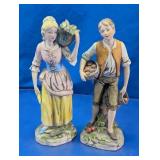 Colonial Style Figurines Boy & Girl Harvest