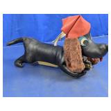 Vintage Dachshund Transistor Radio Novelty Plush