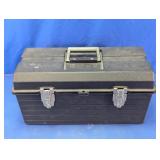 Vintage Tuff-Box Black Plastic Handheld Toolbox