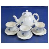Miniature Floral Ceramic Tea Set