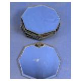 Mirrored Octagonal Coaster Set
