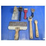 Vintage Assorted Hand Scrapers & Trowel Lot