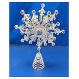 Beaded Snowflake Christmas Tree Topper