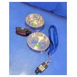 Pet Bowls & Nylon Dog Lead Set
