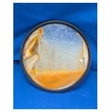 Round Abstract Glass Wall Decor