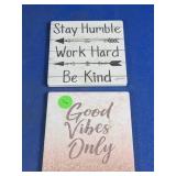 Ceramic Inspirational Coaster Set