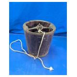 Rustic Wooden Hanging Bucket Decor