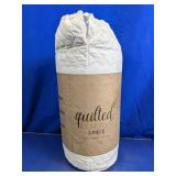 Ivory Quilted Coverlet Set
