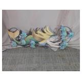 Mermaid & Fish Metal Wall Decor