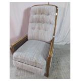 Wood Frame Upholstered Lounge Chair