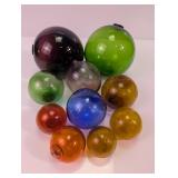 Assorted Colored Glass Float Orbs