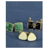 Vintage Assorted Stone & Resin Cufflinks Lot
