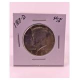 1969-D U.S. 40% Silver Kennedy Half Dollar