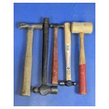 Assorted Stanley Ball Peen and Mallet Hammer