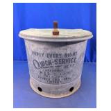 Quick-Service Galvanized Waste Oily Rag Can
