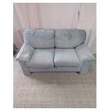 Gray Upholstered Loveseat Sofa
