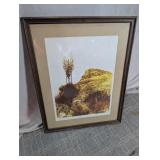 Framed M. Hannan Desert Landscape Print