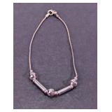 925 Sterling Silver Beaded Bracelet