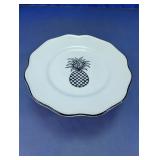 Glass Pineapple Pedestal Cake Stand