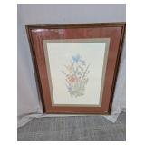 Framed ï¿½Floral Fantasyï¿½ Signed Print