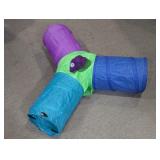 Colorful Cat Play Tunnel Toy