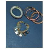Ten Commandments Charm Bracelet & Bangle Lot