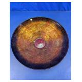 Decorative Metallic Gold & Bronze Glass Bowl