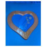House of Lloyd Heart Etched Mirror