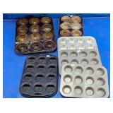 Muffin and Heart Baking Pan Lot