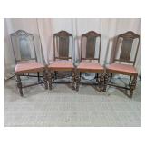 Vintage High Back Upholstered Chairs