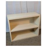 Vintage 2-Tier Cream Wooden Bookshelf