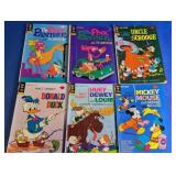 5 Vtg Disney Gold Key Comics