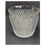 Diamond Cut Glass Bowl / Ice Bucket