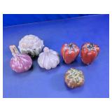 Assorted Vegetable Figurines Lot