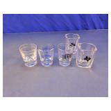 Assorted Shot Glasses Lot
