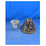 PartyLite Mosaic Shade & Votive Holder