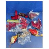 Artificial Feathered Birds Craft Lot